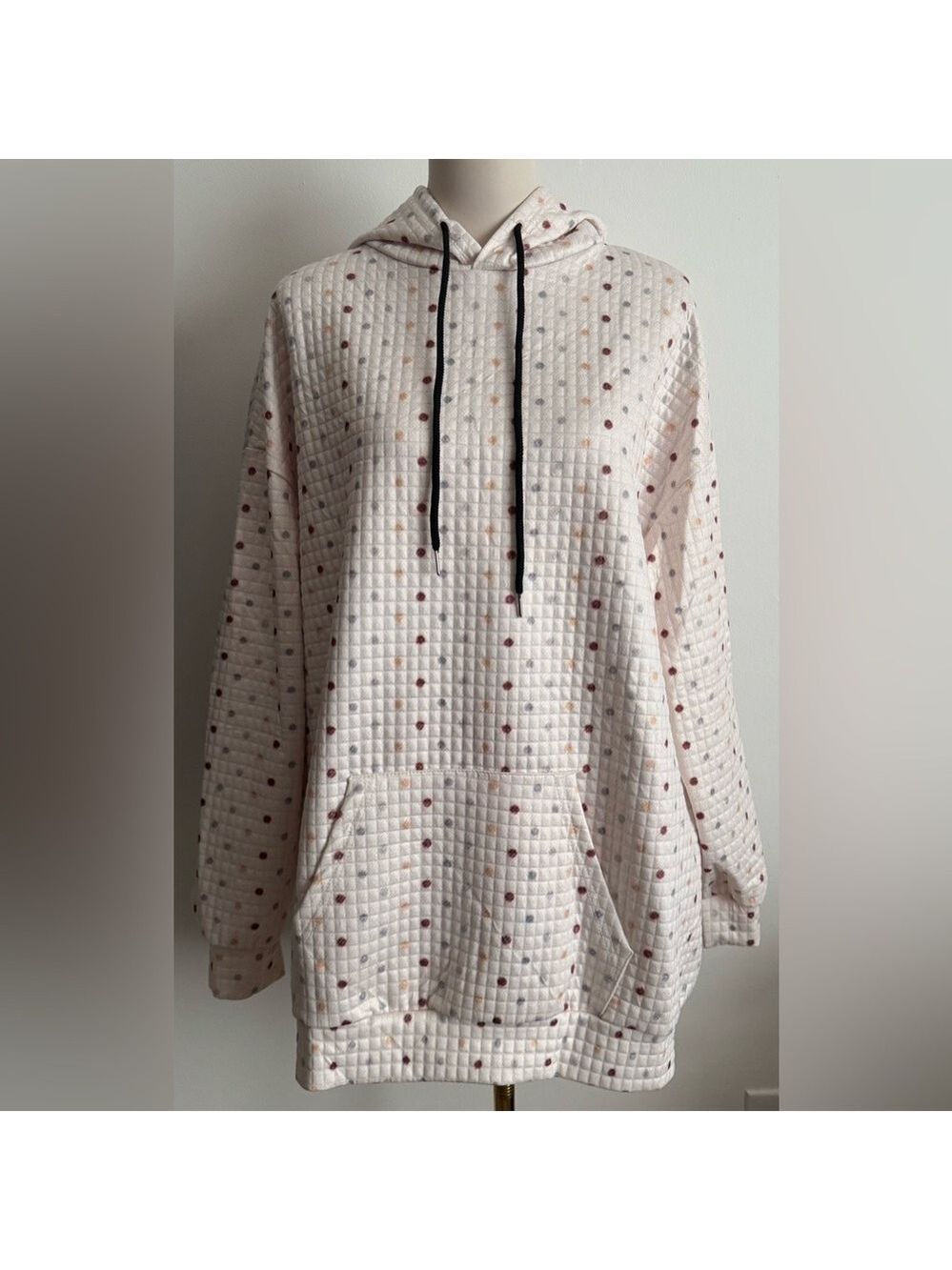 Cozy Pink Polka Dot Hoodie